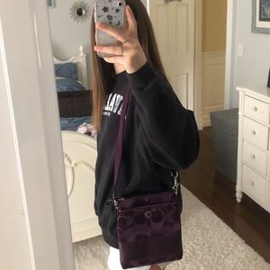 Coach purple purse